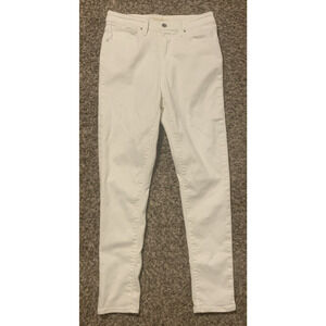 Levi’s 711 Skinny Jeans White Women’s Size 30 Mid Rise Stretch Denim